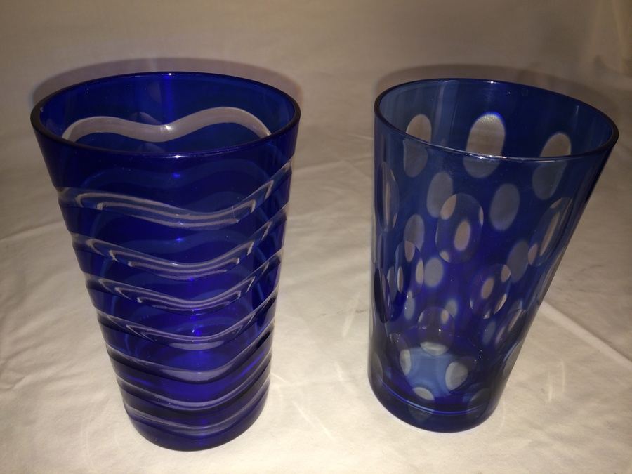 (7) Blue Glass Lot [Photo 5]