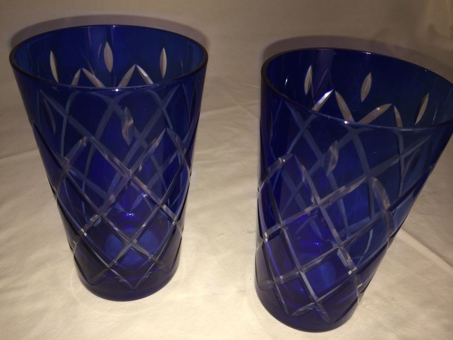 (7) Blue Glass Lot [Photo 3]