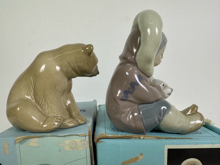 Pair Of Lladro Figurines With Boxes [Photo 7]