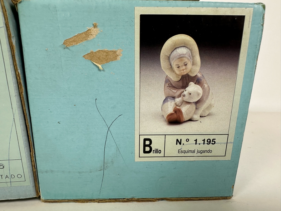 Pair Of Lladro Figurines With Boxes [Photo 8]