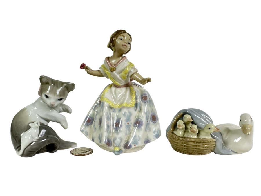 Three Lladro Figurines 2H-5.5H