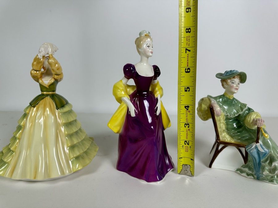Three Royal Doulton Figurines: Ascot HN2356, Loretta HN2337 & Pretty Ladies Emily HN4841 [Photo 14]