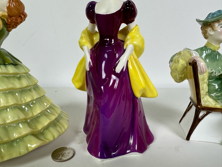 Three Royal Doulton Figurines: Ascot HN2356, Loretta HN2337 & Pretty Ladies Emily HN4841 [Photo 5]