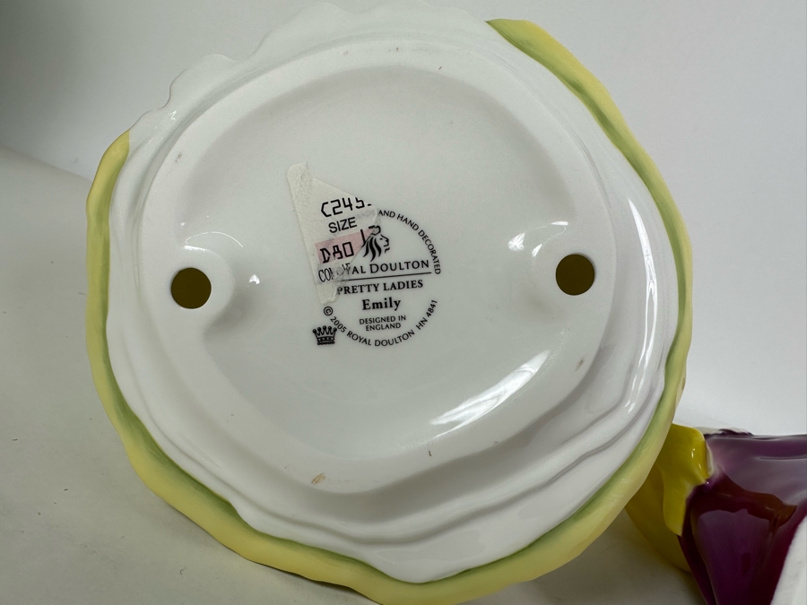 Three Royal Doulton Figurines: Ascot HN2356, Loretta HN2337 & Pretty Ladies Emily HN4841 [Photo 13]