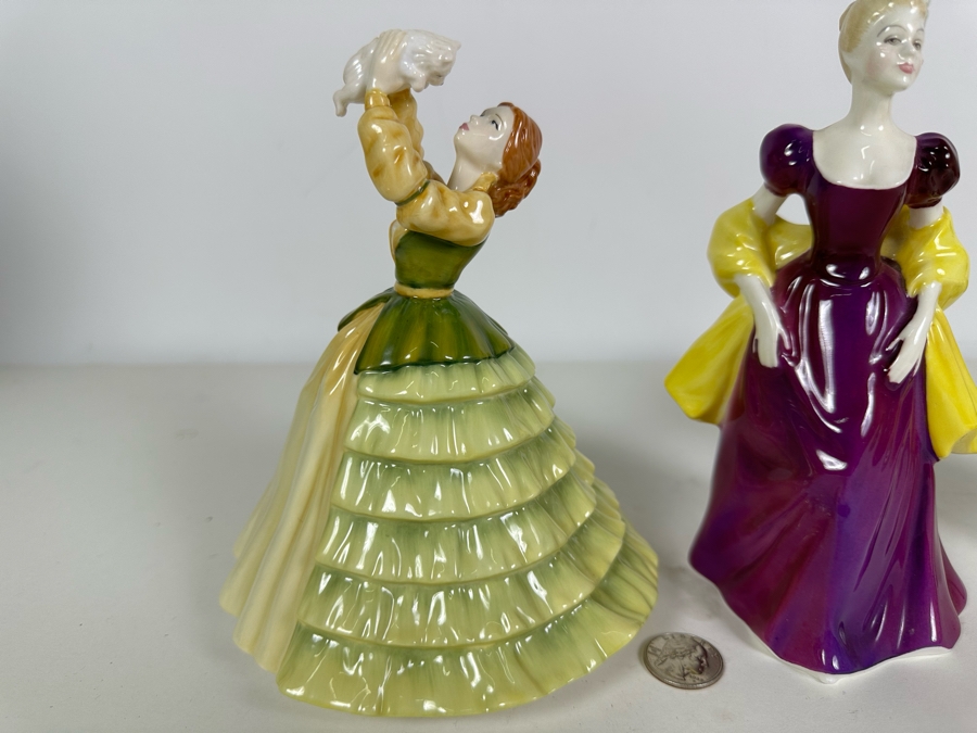Three Royal Doulton Figurines: Ascot HN2356, Loretta HN2337 & Pretty Ladies Emily HN4841 [Photo 6]