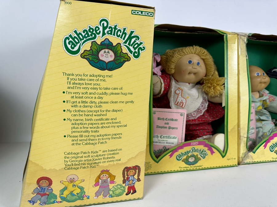 (3) Vintage 1985 Cabbage Patch Kids Dolls With Boxes [Photo 11]