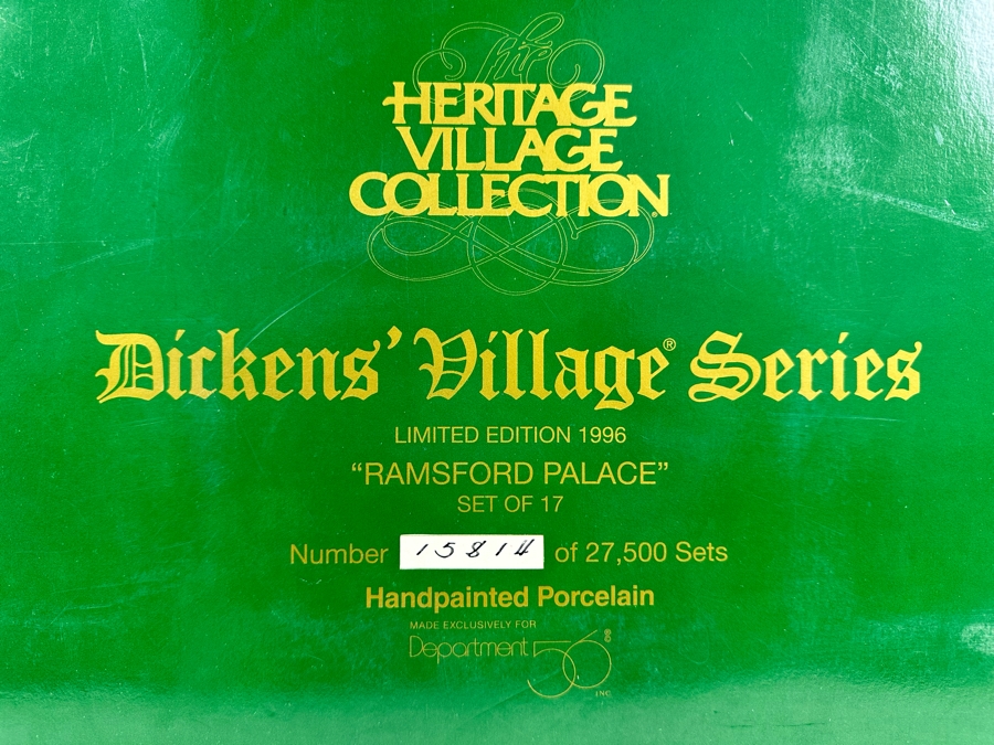 The Heritage Village Collection Dickens' Village Series Limited Edition 1996 'Ramsford Palace' Department 56 [Photo 11]
