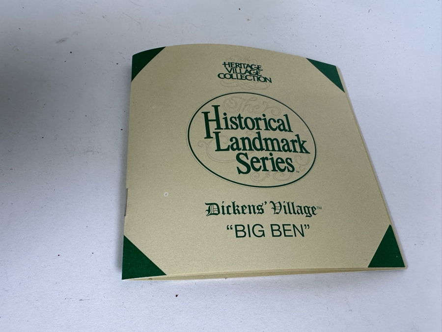 The Heritage Village Collection Historical Landmark Series Dickens' Village Big Ben Department 56 With Box [Photo 6]