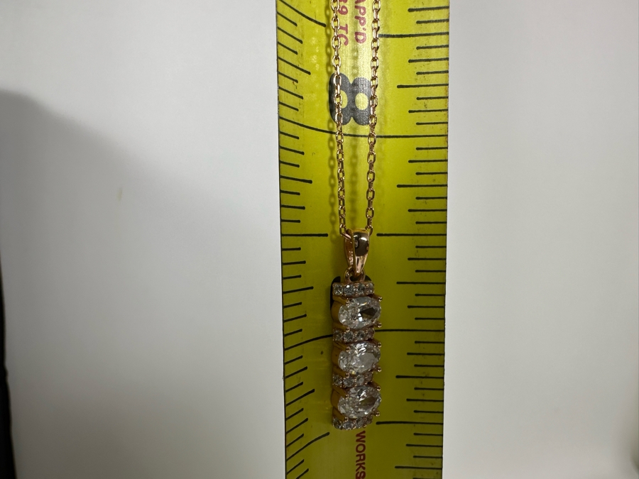 Sterling Silver Pendant With 17' Sterling Silver Necklace 3g [Photo 6]