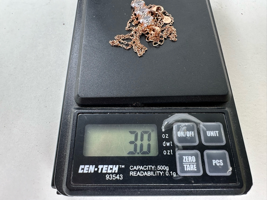 Sterling Silver Pendant With 17' Sterling Silver Necklace 3g [Photo 7]