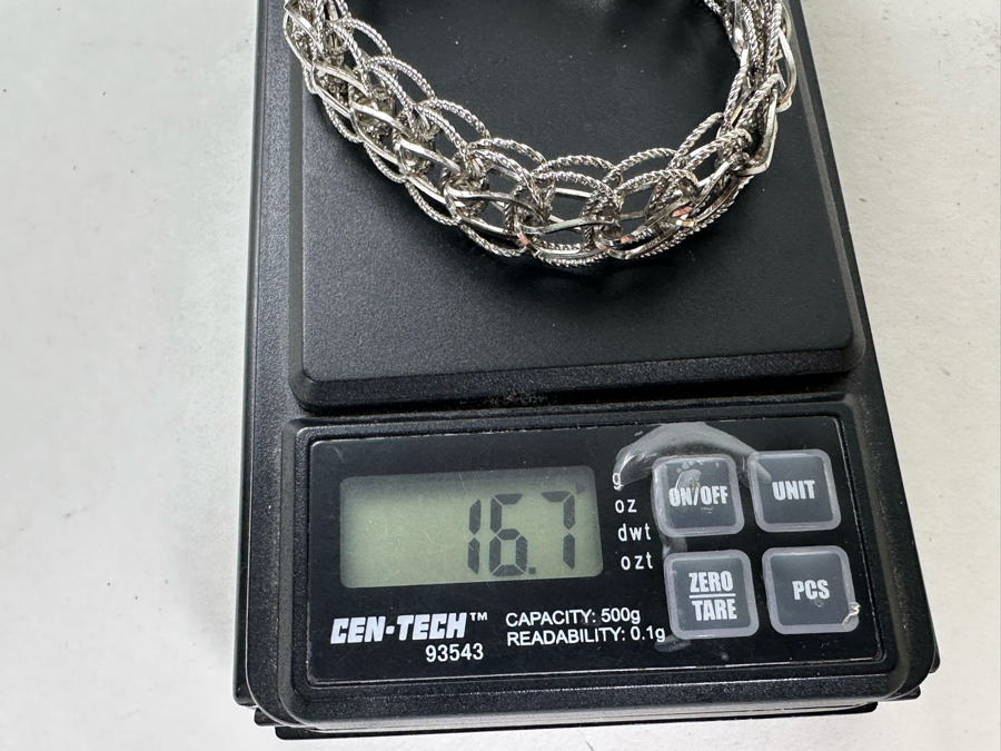 Sterling Silver 7' Bracelet 16.7g [Photo 6]