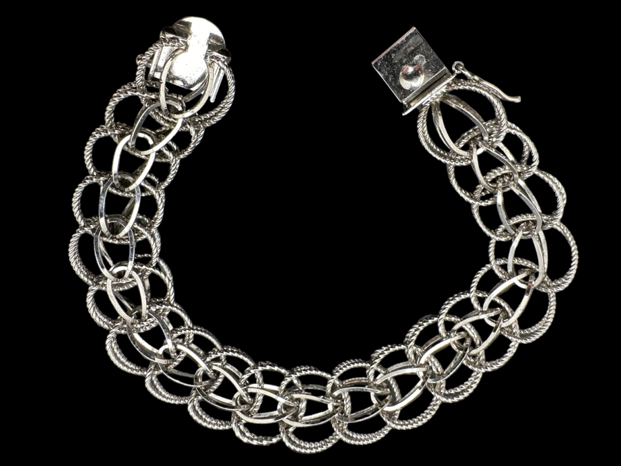 Sterling Silver 7' Bracelet 16.7g [Photo 2]