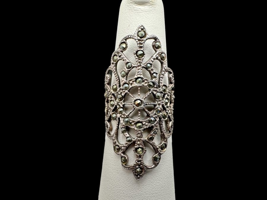 Vintage Sterling Silver Turquoise Ring Size 6 And Vintage Sterling Silver Ring Size 7 17.8g [Photo 3]