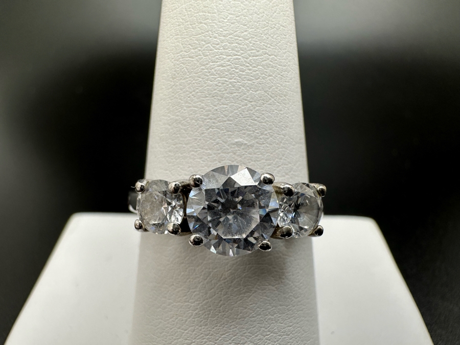 (4) Sterling Silver Rings 3: Size 6.5, 1: Size 9.5 16.3g [Photo 19]