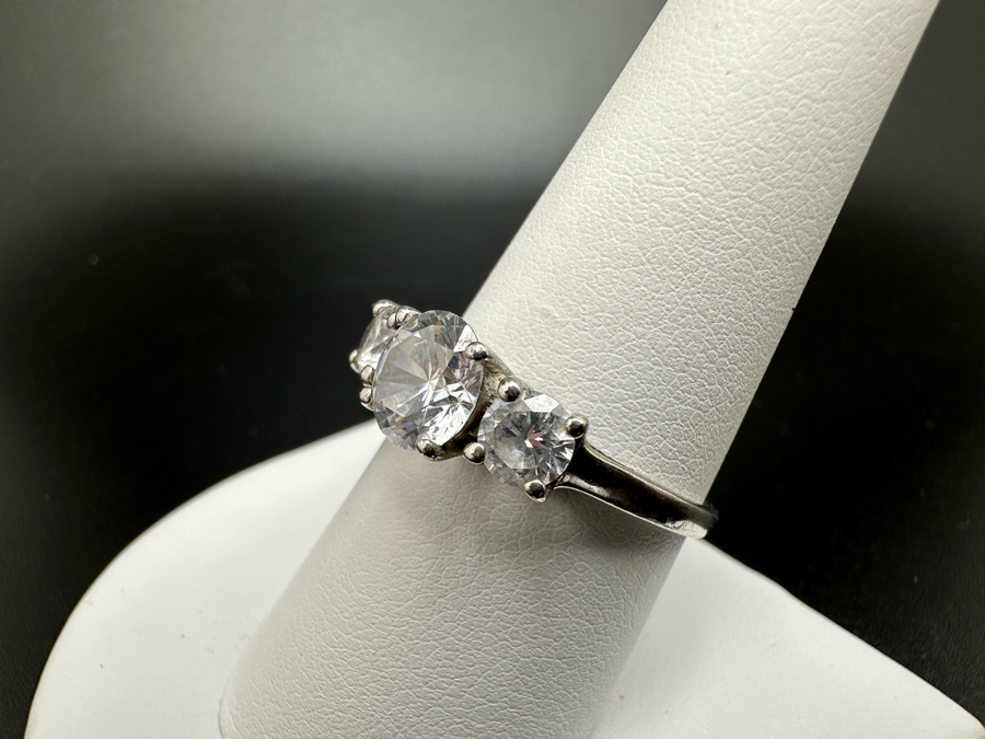 (4) Sterling Silver Rings 3: Size 6.5, 1: Size 9.5 16.3g [Photo 21]