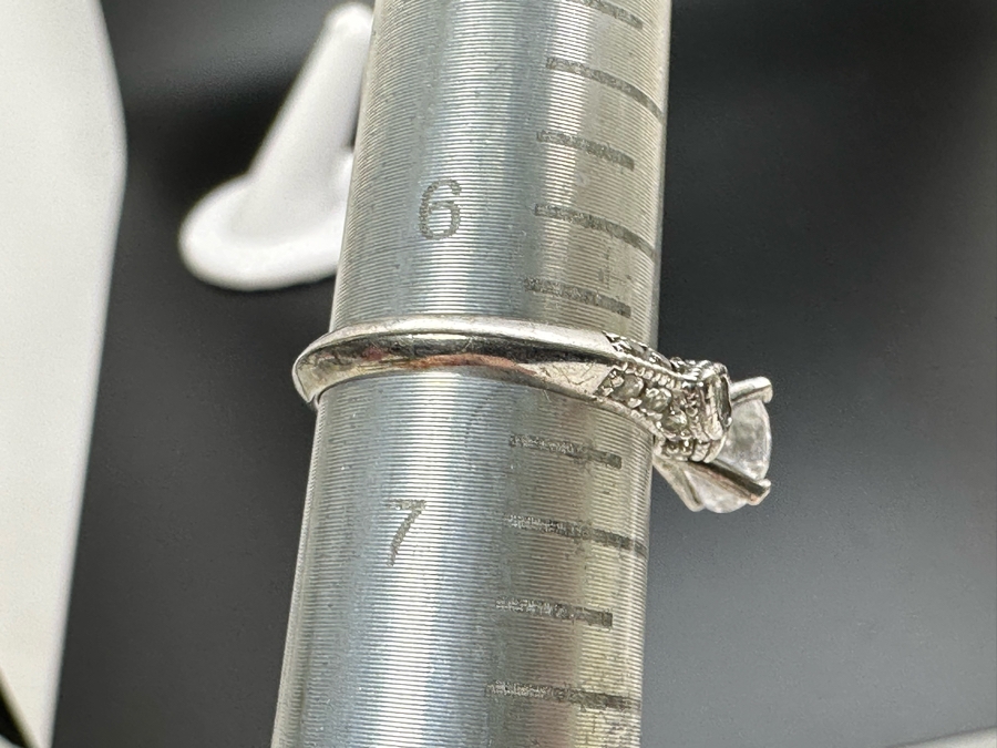 (4) Sterling Silver Rings 3: Size 6.5, 1: Size 9.5 16.3g [Photo 25]