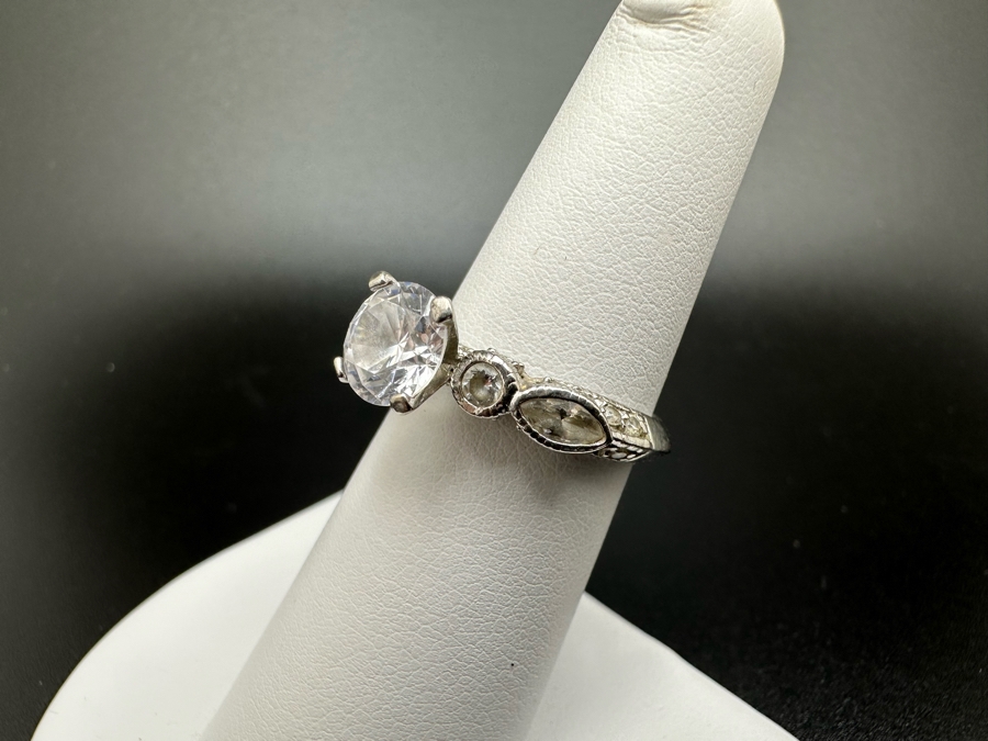 (4) Sterling Silver Rings 3: Size 6.5, 1: Size 9.5 16.3g [Photo 16]