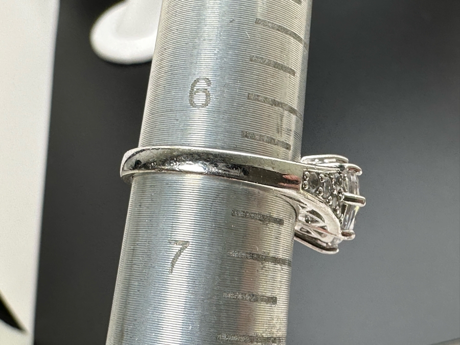 (4) Sterling Silver Rings 3: Size 6.5, 1: Size 9.5 16.3g [Photo 23]