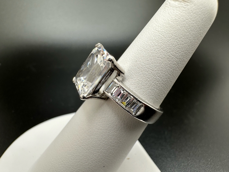 (4) Sterling Silver Rings 3: Size 6.5, 1: Size 9.5 16.3g [Photo 12]