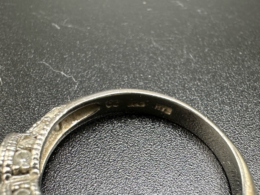 (4) Sterling Silver Rings 3: Size 6.5, 1: Size 9.5 16.3g [Photo 18]