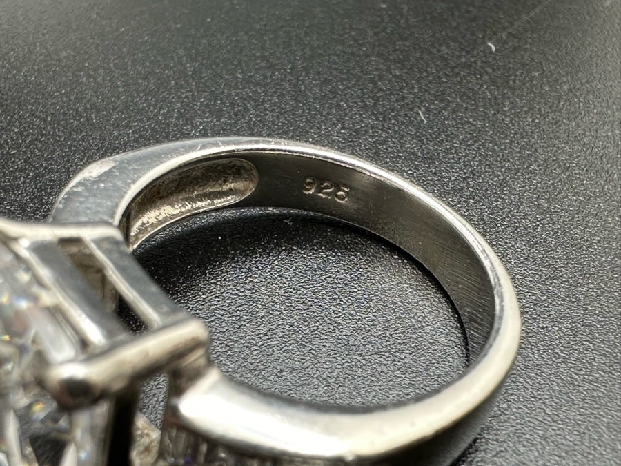 (4) Sterling Silver Rings 3: Size 6.5, 1: Size 9.5 16.3g [Photo 13]