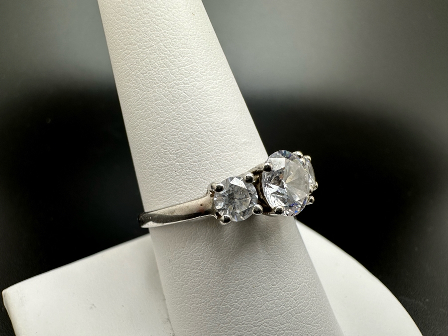 (4) Sterling Silver Rings 3: Size 6.5, 1: Size 9.5 16.3g [Photo 20]