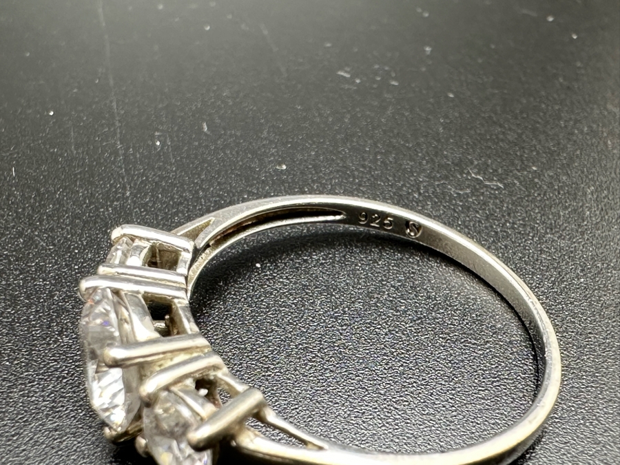 (4) Sterling Silver Rings 3: Size 6.5, 1: Size 9.5 16.3g [Photo 22]