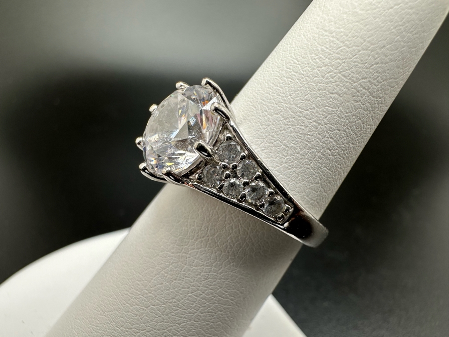 (4) Sterling Silver Rings 3: Size 6.5, 1: Size 9.5 16.3g [Photo 7]