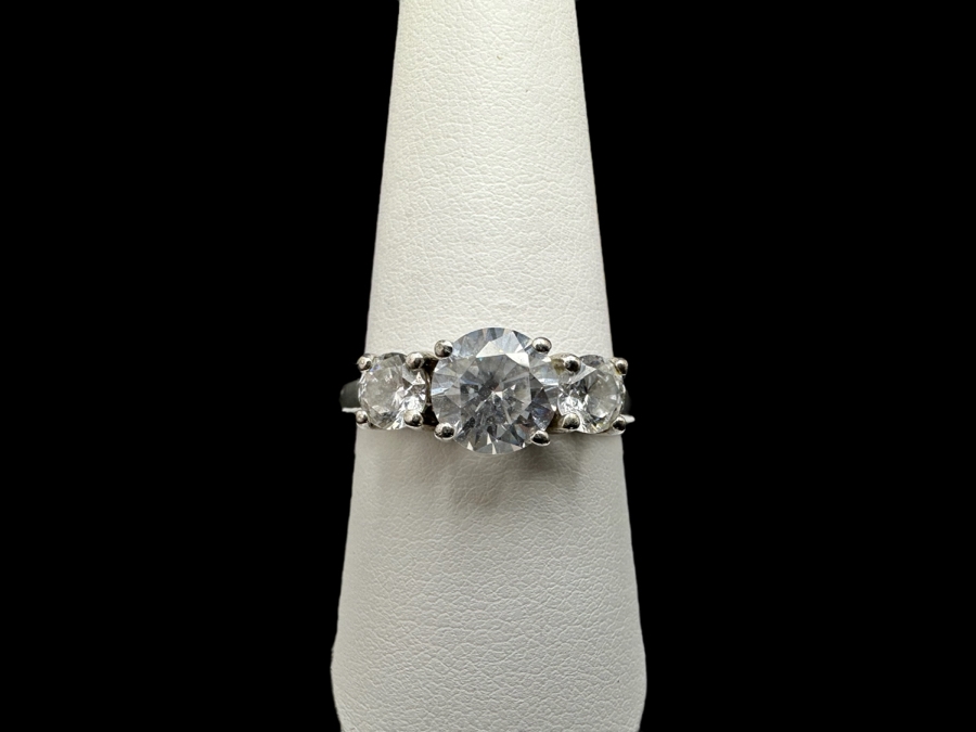 (4) Sterling Silver Rings 3: Size 6.5, 1: Size 9.5 16.3g [Photo 5]