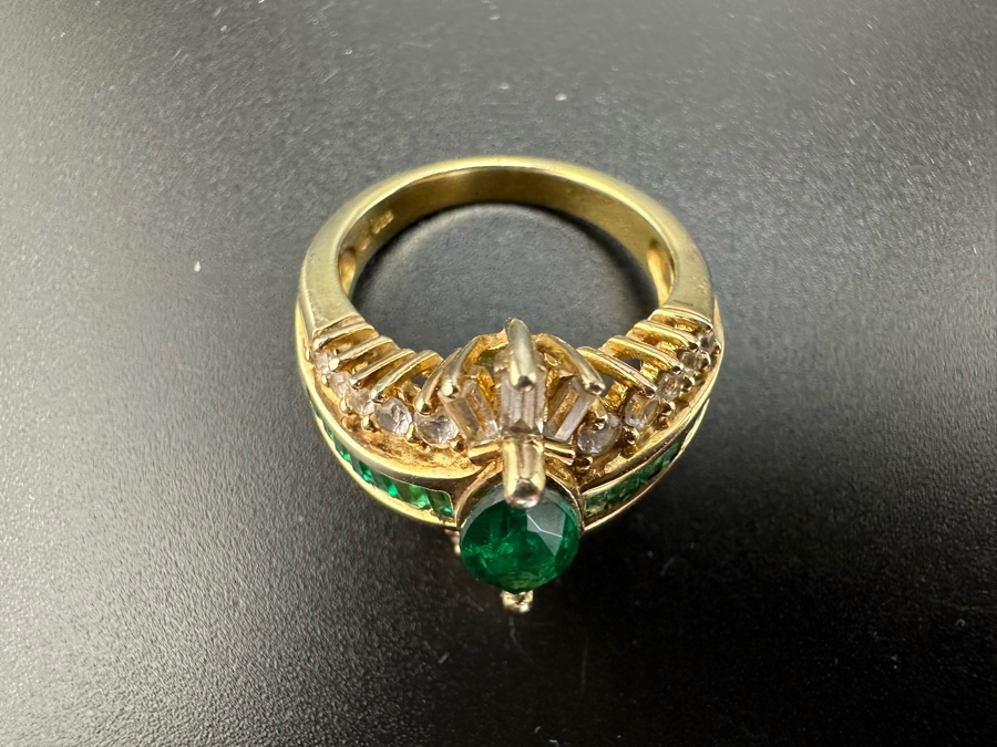 Pair Of Sterling Silver Rings Size 7 10.8g [Photo 12]