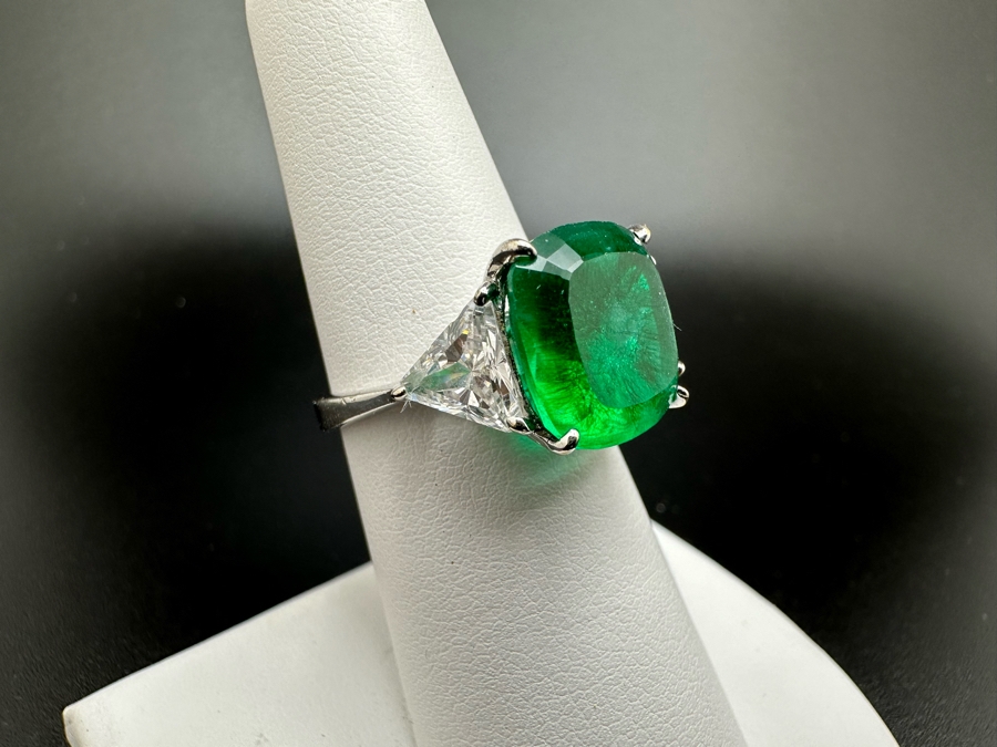 Pair Of Sterling Silver Rings Size 7 10.8g [Photo 4]