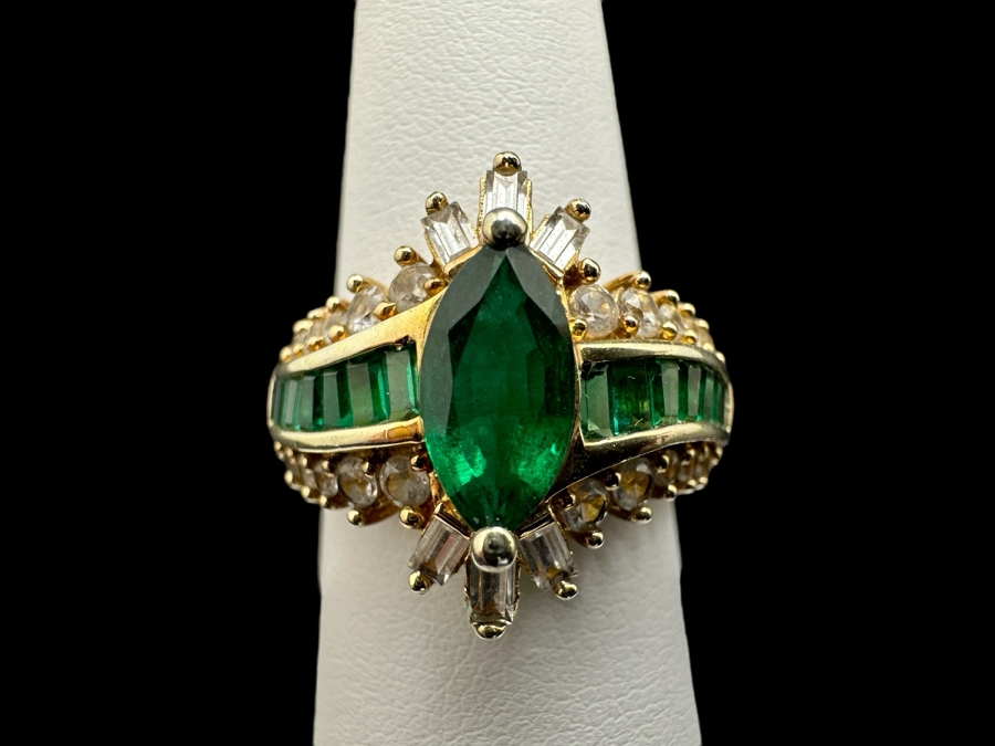 Pair Of Sterling Silver Rings Size 7 10.8g [Photo 2]