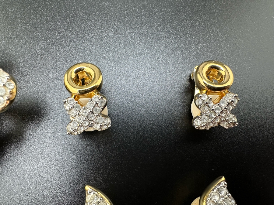 (4) Swarovski Crystal Clip-On Earrings [Photo 5]