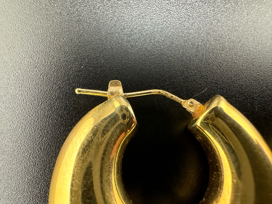 14K Gold Milor Italy Earrings 11.2g [Photo 2]