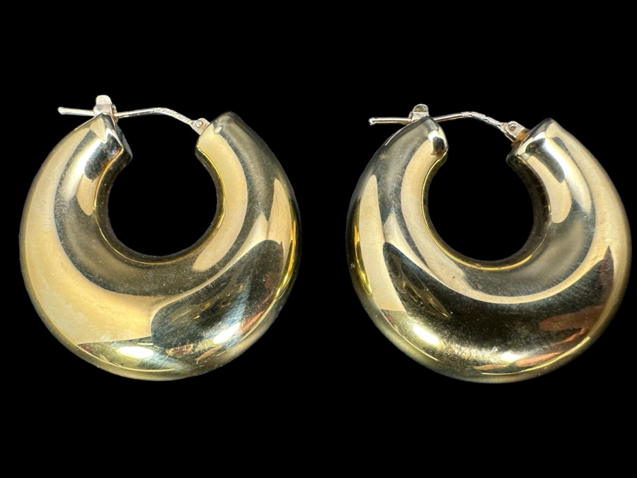 14K Gold Milor Italy Earrings 11.2g