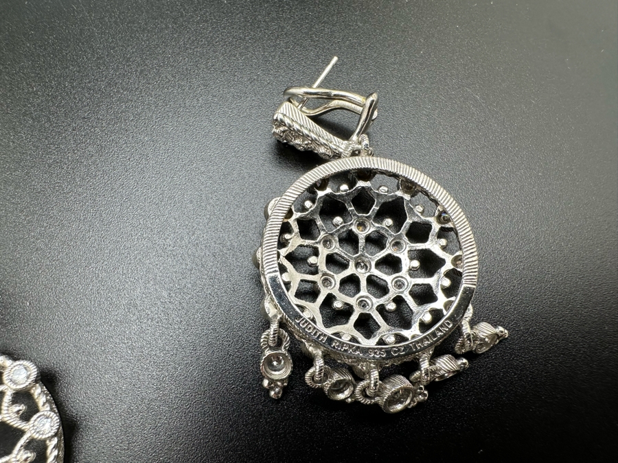 Judith Ripka Sterling Silver Earrings 16.6g [Photo 4]