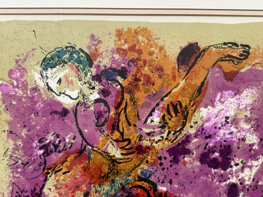 Marc Chagall Charlottenborg Exhibition Poster 1960 16 X 23 Framed 23 X 30 [Photo 3]