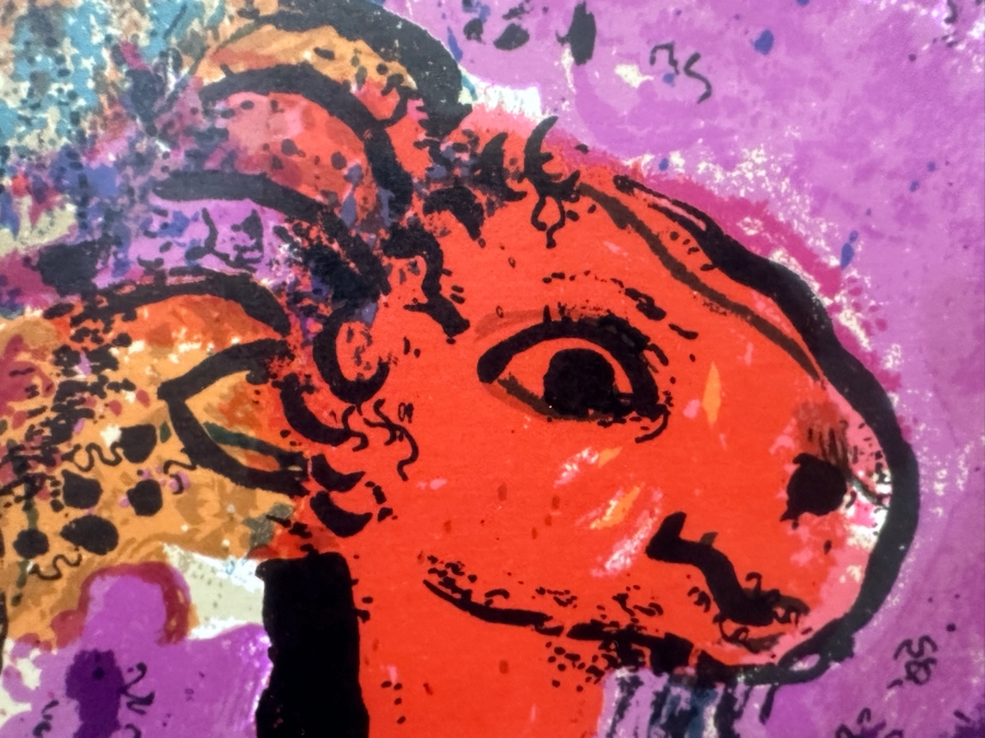 Marc Chagall Charlottenborg Exhibition Poster 1960 16 X 23 Framed 23 X 30 [Photo 6]