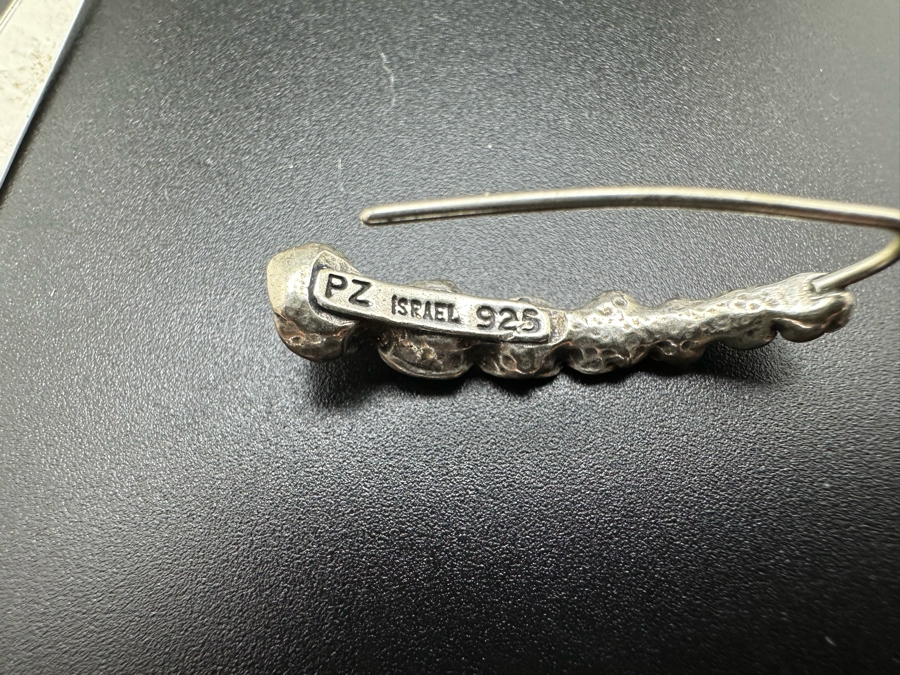 Ten Pairs Of Sterling Silver Earrings 28.3g [Photo 11]