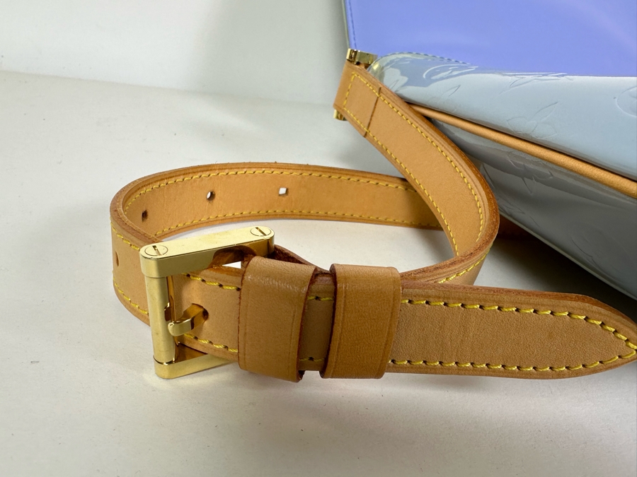 Louis Vuitton Monogram Vernis Thompson Street Shoulder Bag Blue 10.5W X 8H - See Photos For Cosmetic Issues [Photo 11]