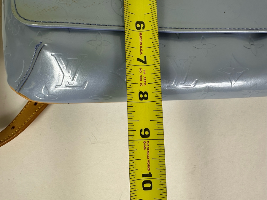 Louis Vuitton Monogram Vernis Thompson Street Shoulder Bag Blue 10.5W X 8H - See Photos For Cosmetic Issues [Photo 13]