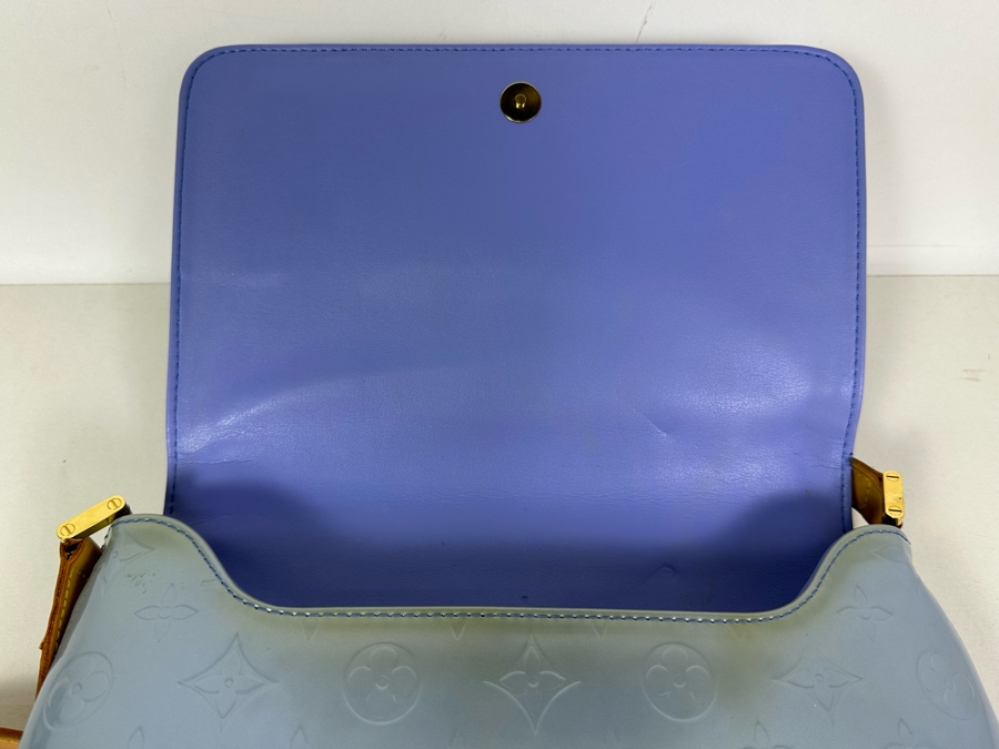 Louis Vuitton Monogram Vernis Thompson Street Shoulder Bag Blue 10.5W X 8H - See Photos For Cosmetic Issues [Photo 9]