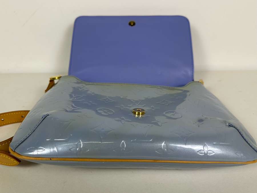 Louis Vuitton Monogram Vernis Thompson Street Shoulder Bag Blue 10.5W X 8H - See Photos For Cosmetic Issues [Photo 10]