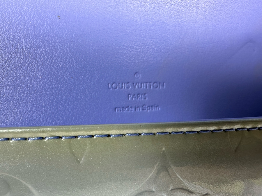 Louis Vuitton Monogram Vernis Thompson Street Shoulder Bag Blue 10.5W X 8H - See Photos For Cosmetic Issues [Photo 8]