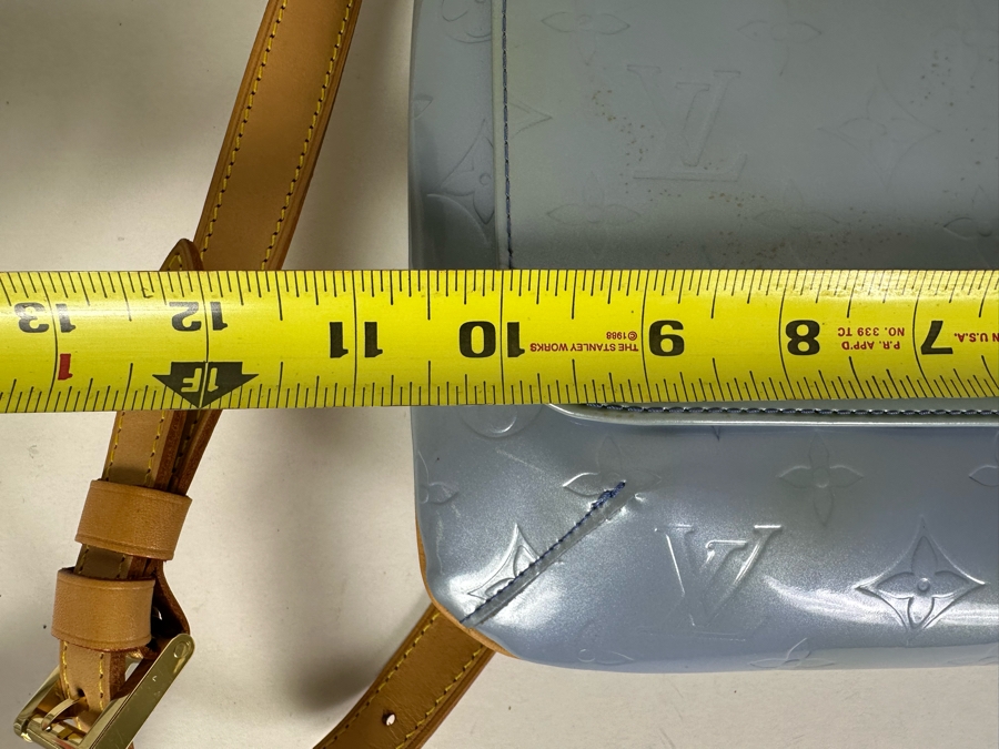 Louis Vuitton Monogram Vernis Thompson Street Shoulder Bag Blue 10.5W X 8H - See Photos For Cosmetic Issues [Photo 12]