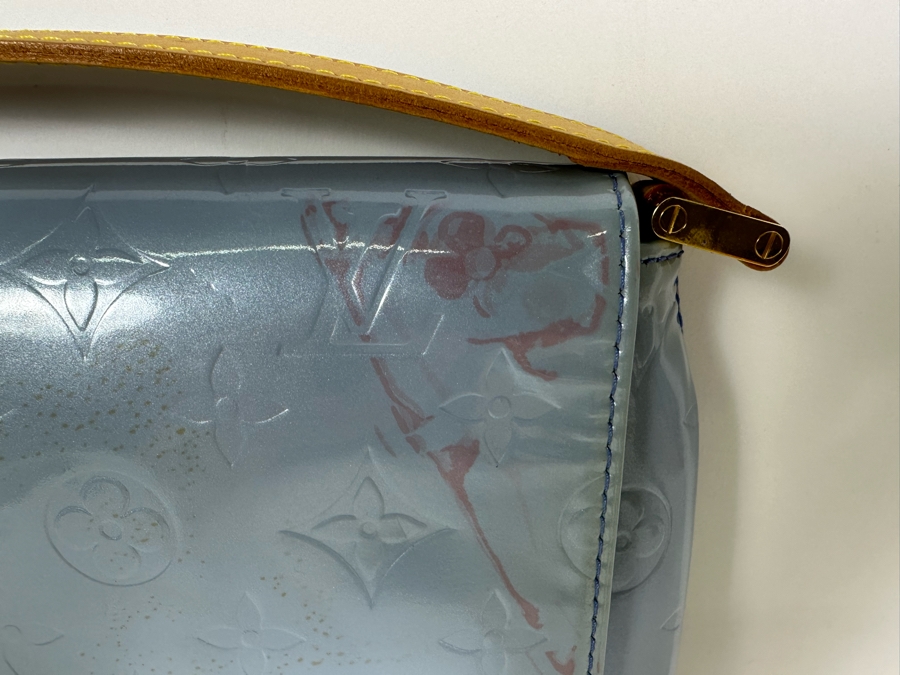 Louis Vuitton Monogram Vernis Thompson Street Shoulder Bag Blue 10.5W X 8H - See Photos For Cosmetic Issues [Photo 3]