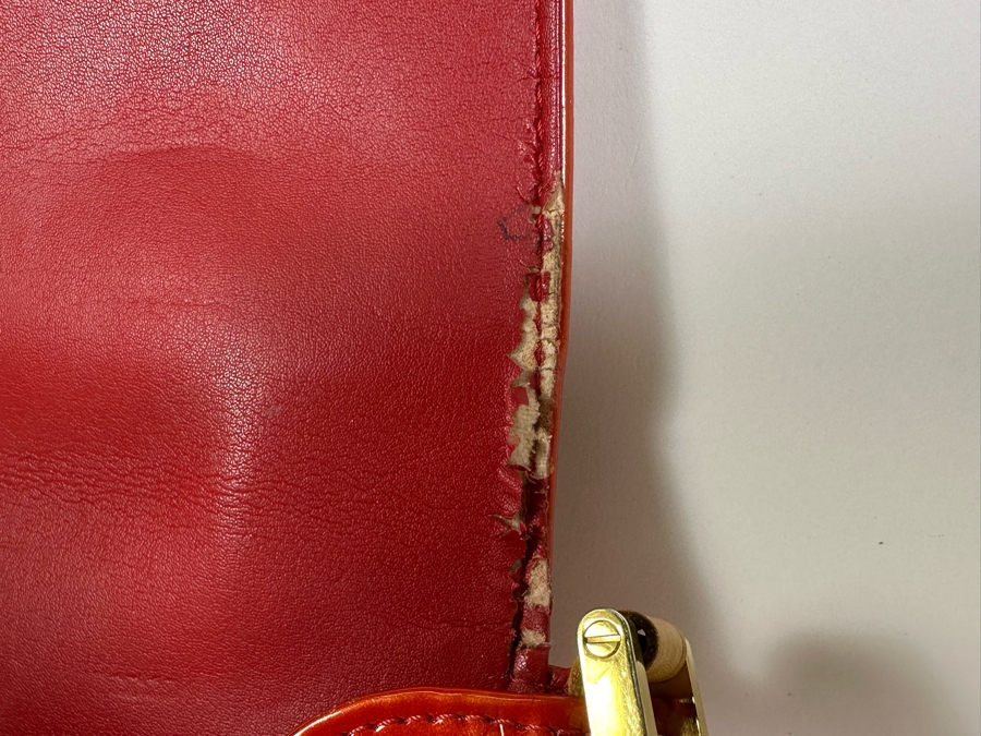 Louis Vuitton Monogram Vernis Thompson Street Shoulder Bag Red 10.5W X 8.5H - See Photos For Cosmetic Issues [Photo 7]