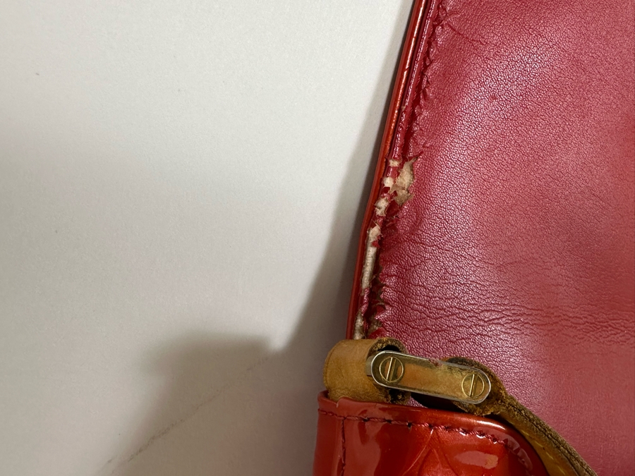 Louis Vuitton Monogram Vernis Thompson Street Shoulder Bag Red 10.5W X 8.5H - See Photos For Cosmetic Issues [Photo 9]