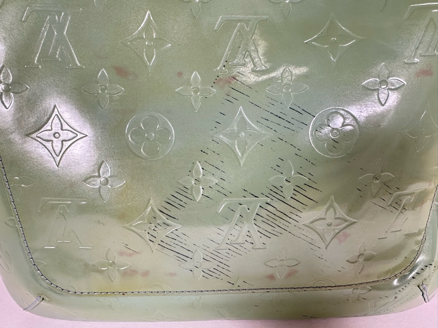 Louis Vuitton Monogram Vernis Thompson Street Shoulder Bag Green 10.5W X 8.5H - See Photos For Cosmetic Issues [Photo 6]