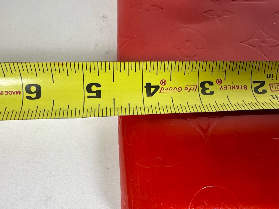 Louis Vuitton Monogram Vernis Eldridge Wallet Red 7W X 4.5H - See Photos For Cosmetic Issues [Photo 11]